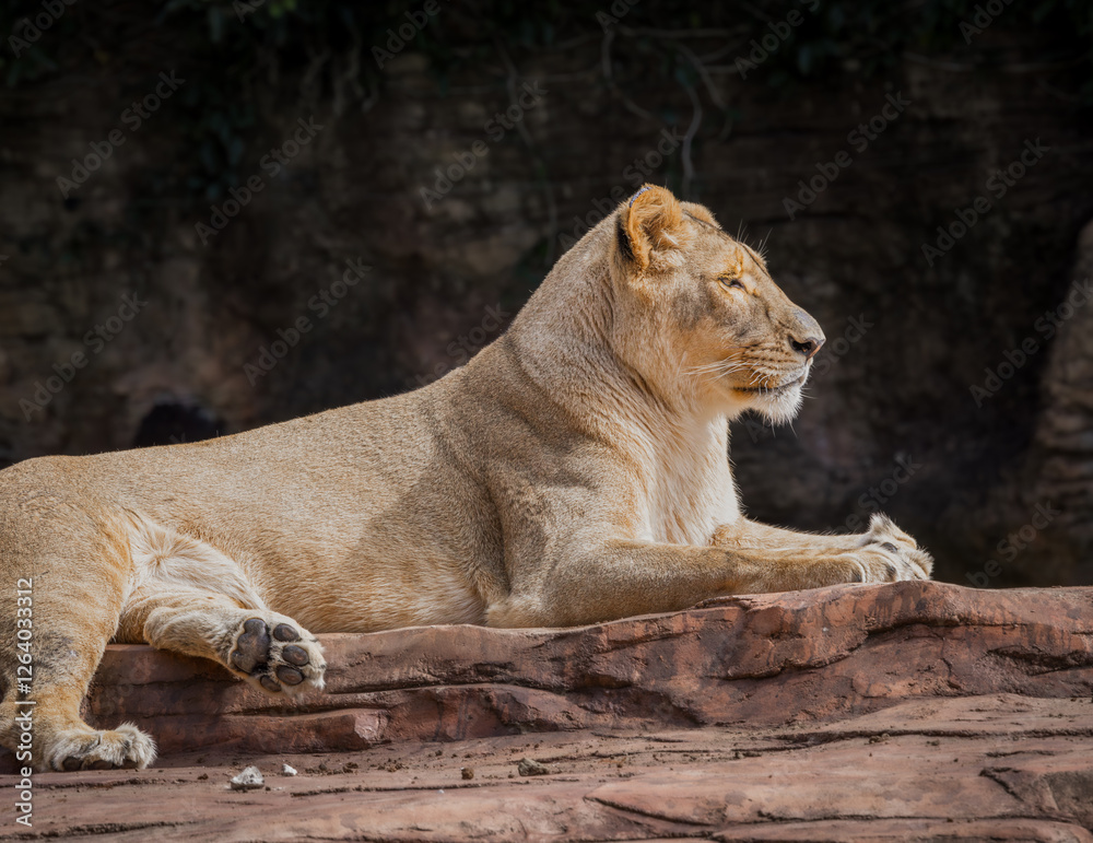 Naklejka premium lioness