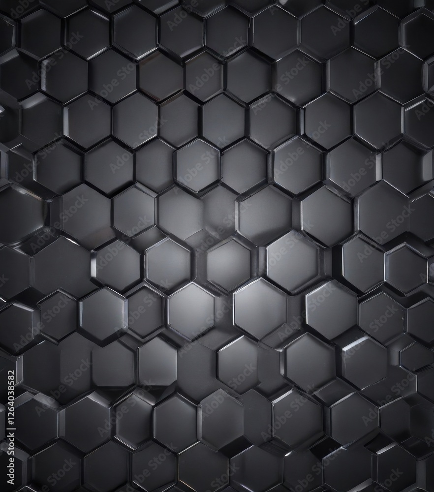 Hexagonal metal grid background with subtle light reflections, industrial, modern, geometric Hexagonal metal grid background with subtle light reflections, industrial, modern, geometric