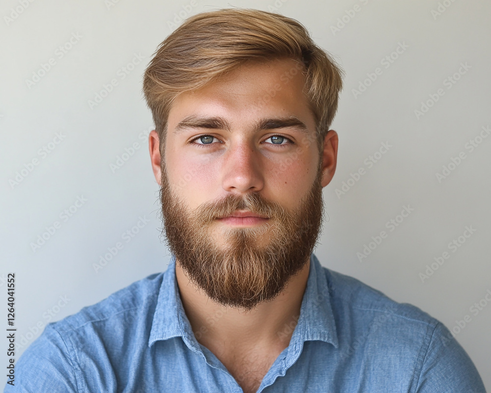 Man portrait on white background Man portrait on white background