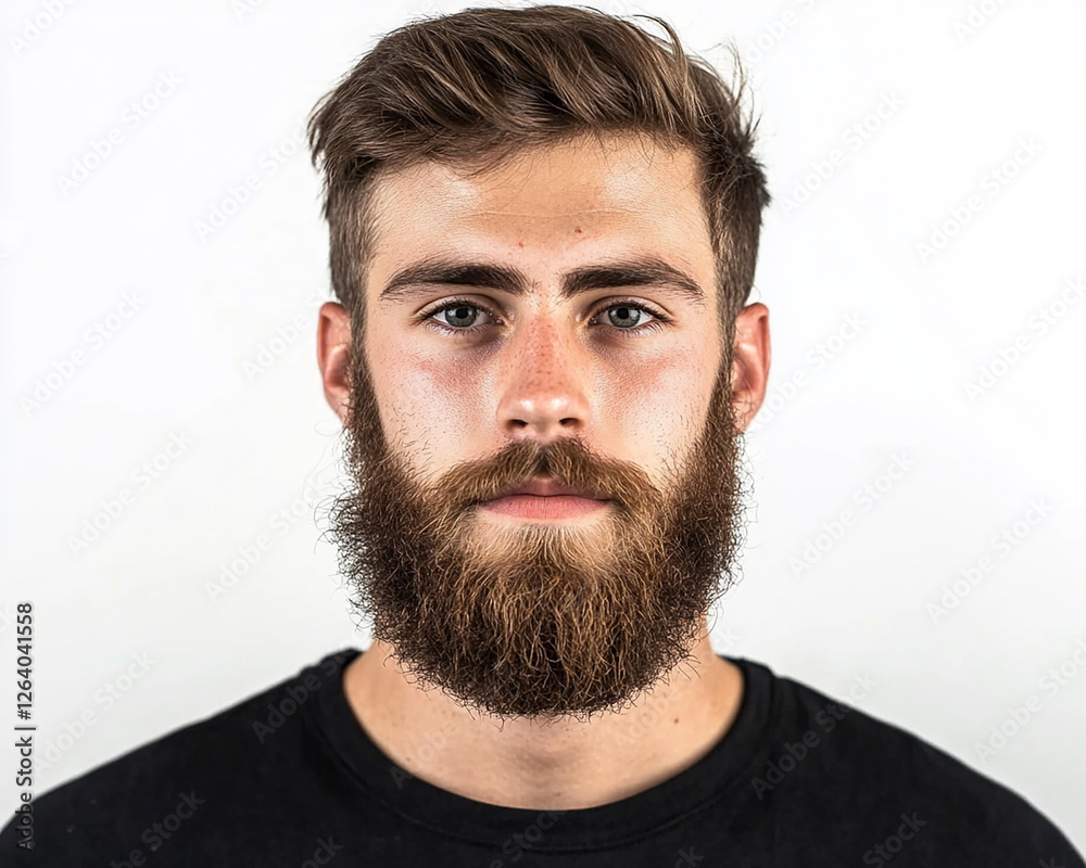 Obraz premium Man portrait on white background