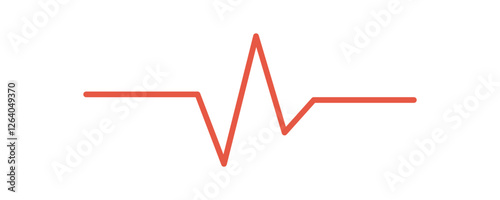 Heartbeat illustrates the rhythm of life. Pulse signifies vital information in health monitoring. Signals and data represent the electrocardiogram in a modern graphic design for health care.