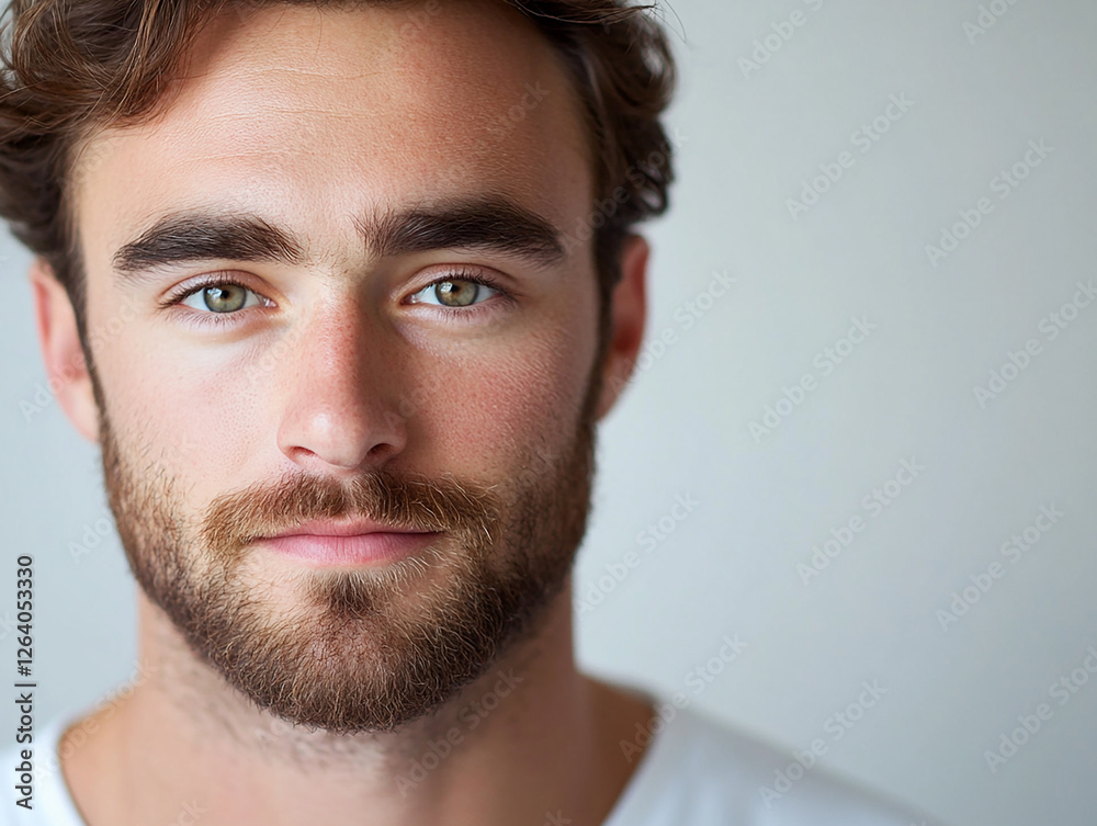 Man portrait on white background Man portrait on white background