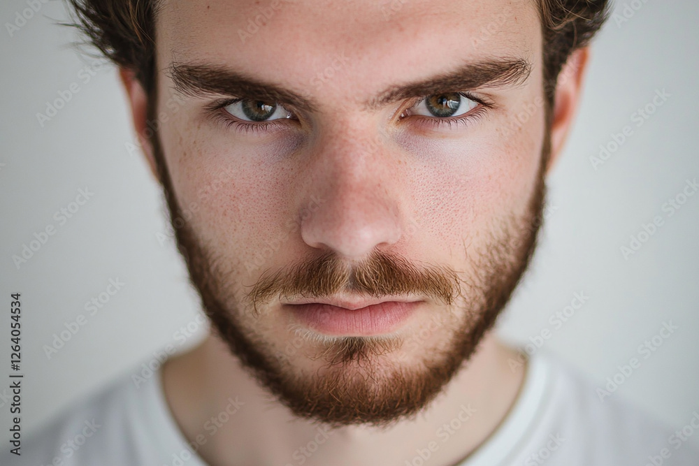 Man portrait on white background Man portrait on white background