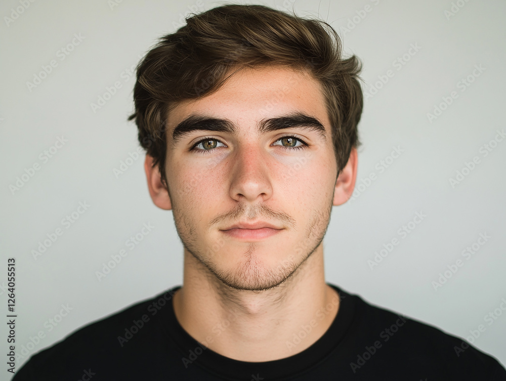 Man portrait on white background Man portrait on white background