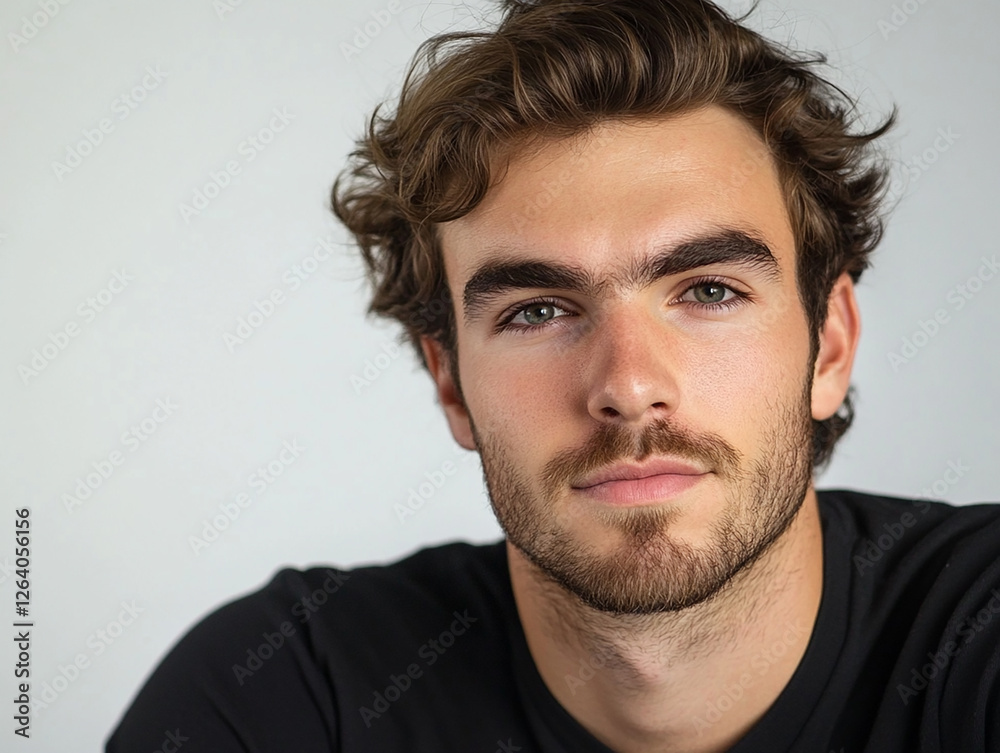 Man portrait on white background Man portrait on white background