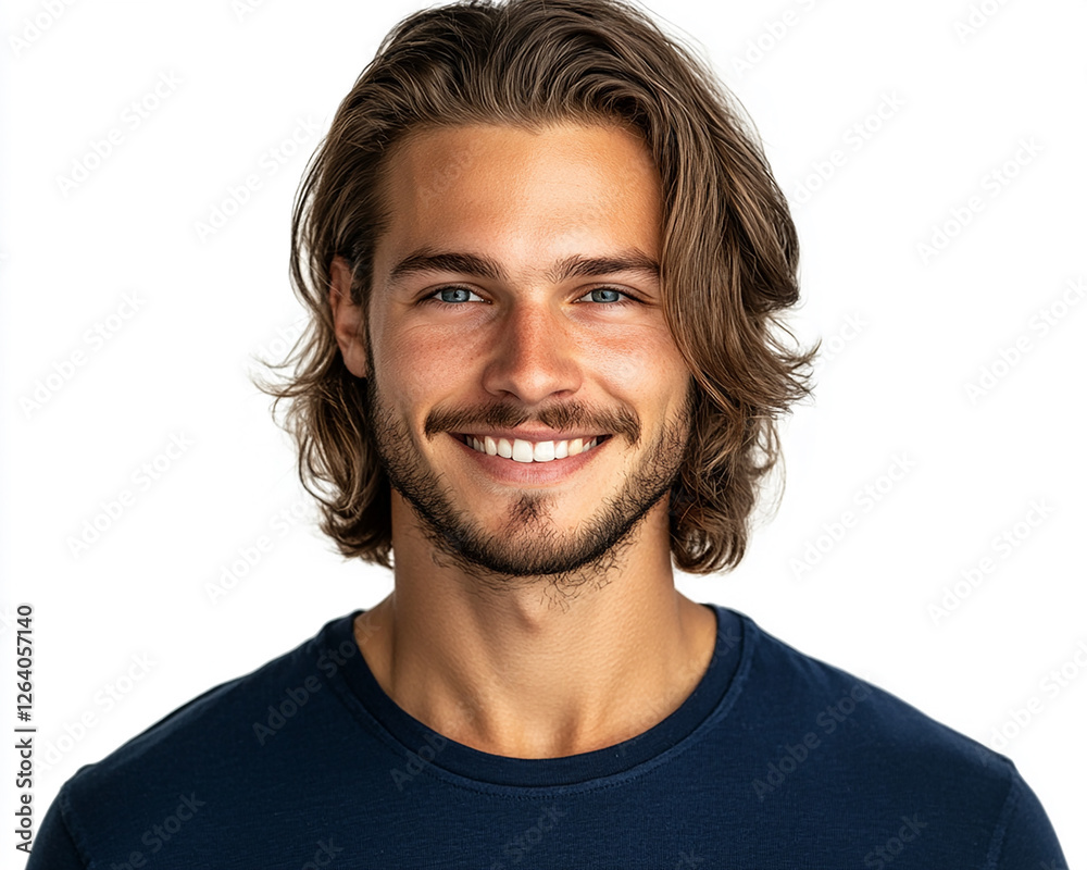 Man portrait on white background Man portrait on white background