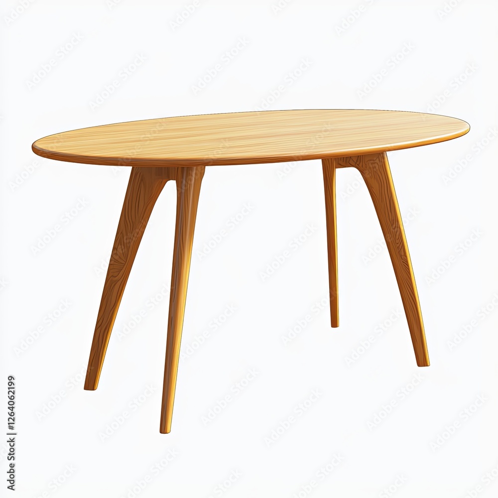 dining table, 3d style imitation, cartoon icon, white background dining table, 3d style imitation, cartoon icon, white background