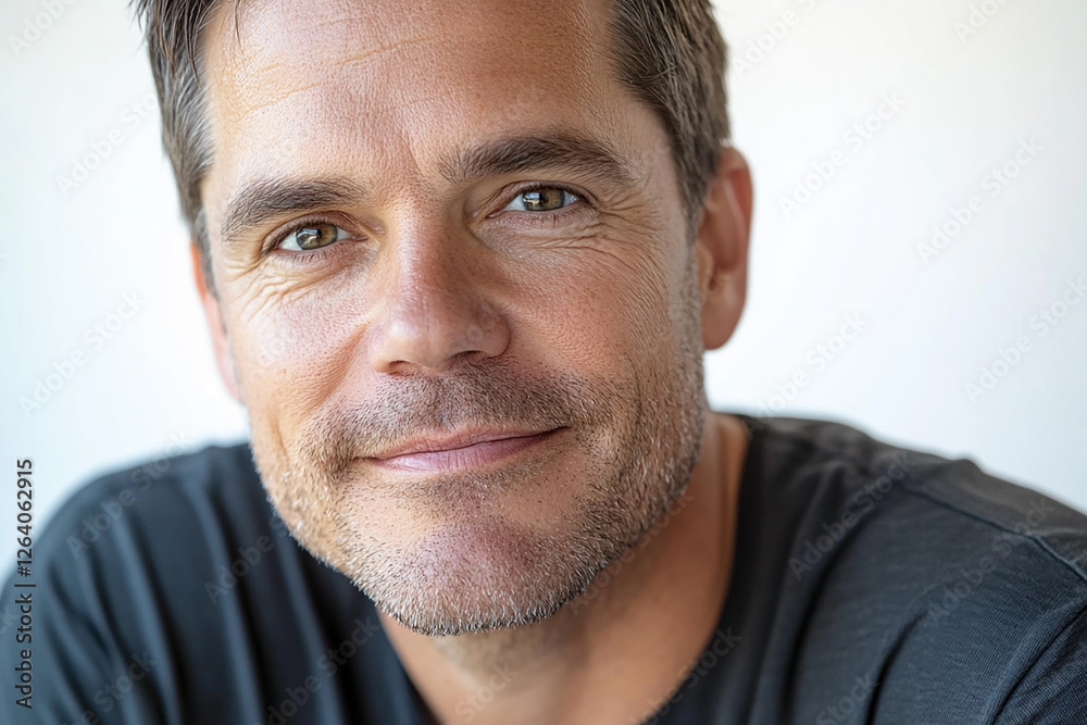 Man portrait on white background Man portrait on white background
