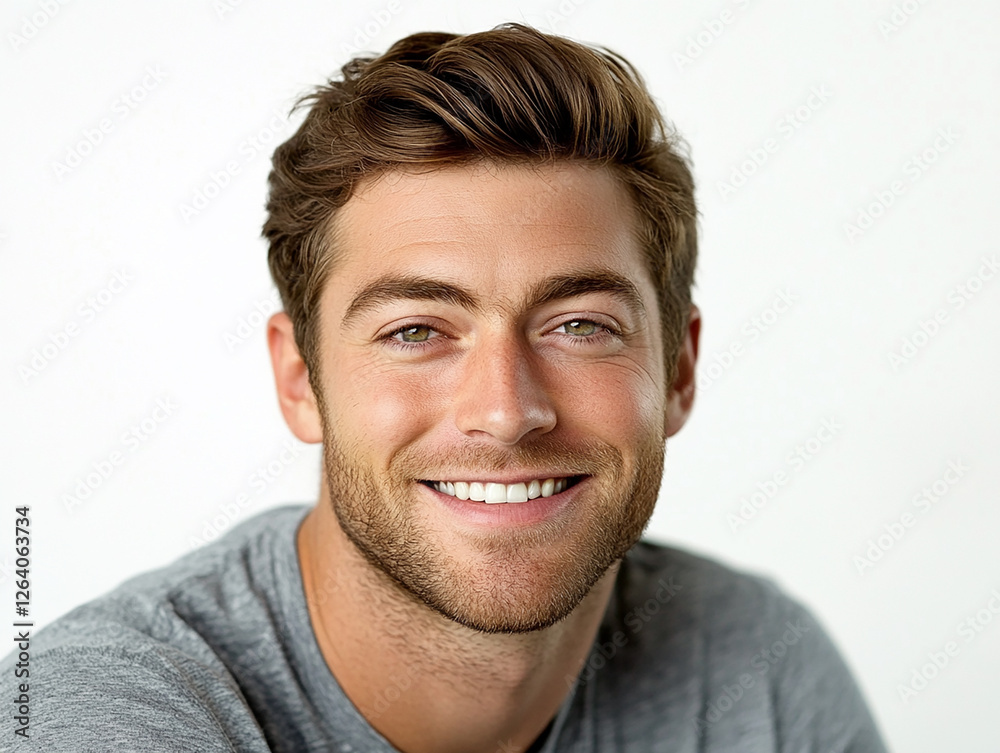 Man portrait on white background Man portrait on white background