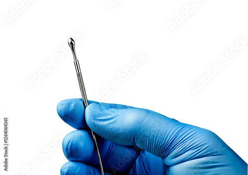 Medical gloves piercing accessories, isolated on transparent or white background photo