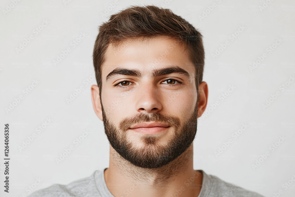 Man portrait on white background Man portrait on white background
