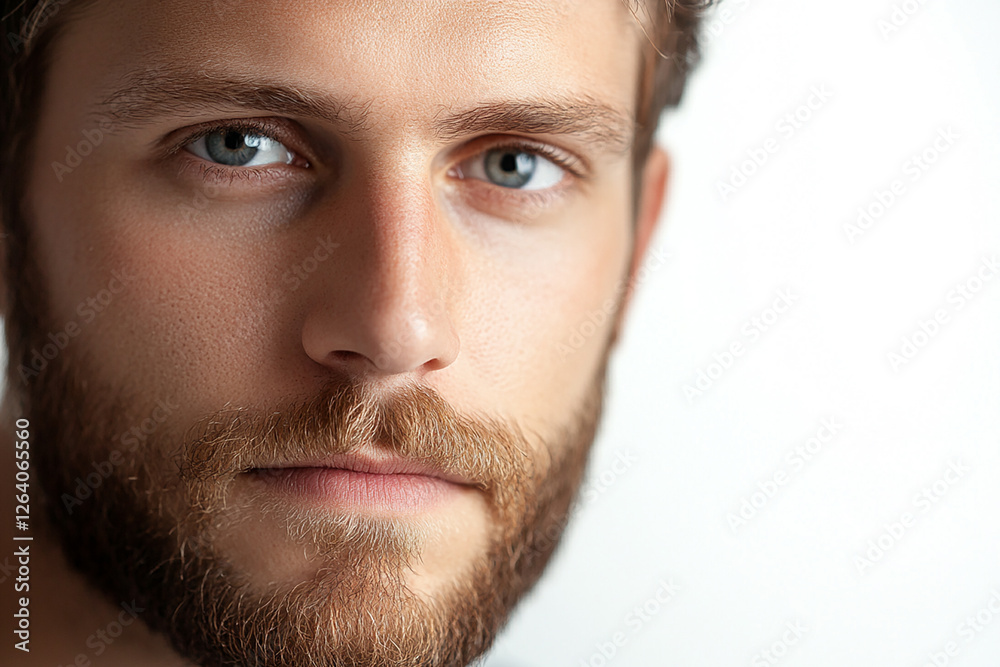 Man portrait on white background Man portrait on white background