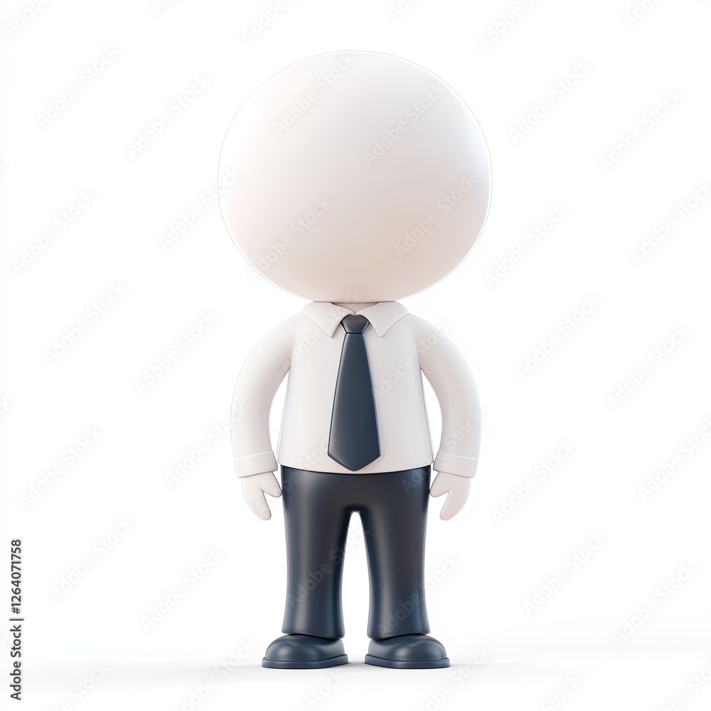 employer icon, 3d style imitation, cartoon icon, white background employer icon, 3d style imitation, cartoon icon, white background