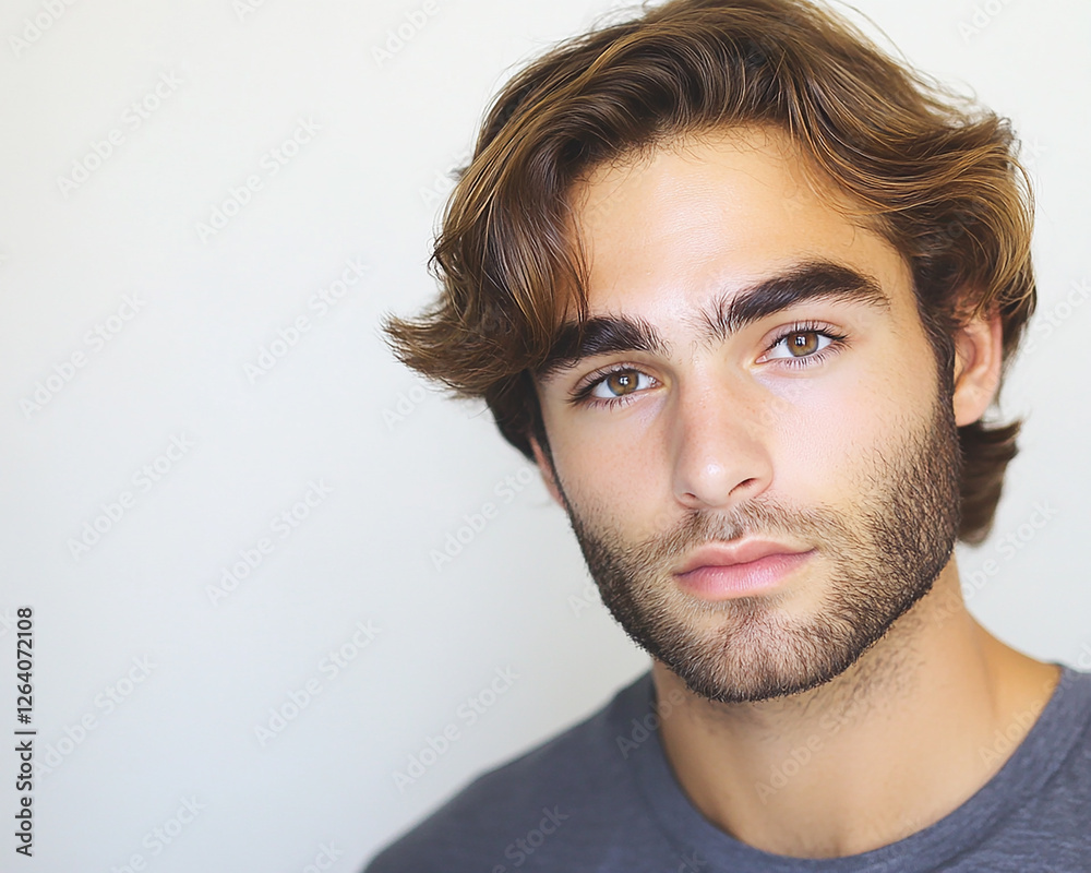 Man portrait on white background Man portrait on white background