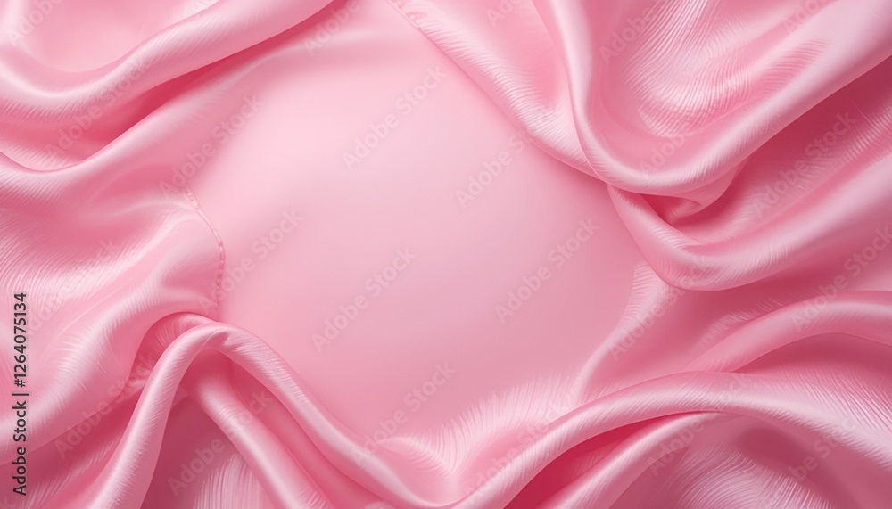 Obraz premium Luxurious Pink Satin Fabric with Shiny Smooth Texture
