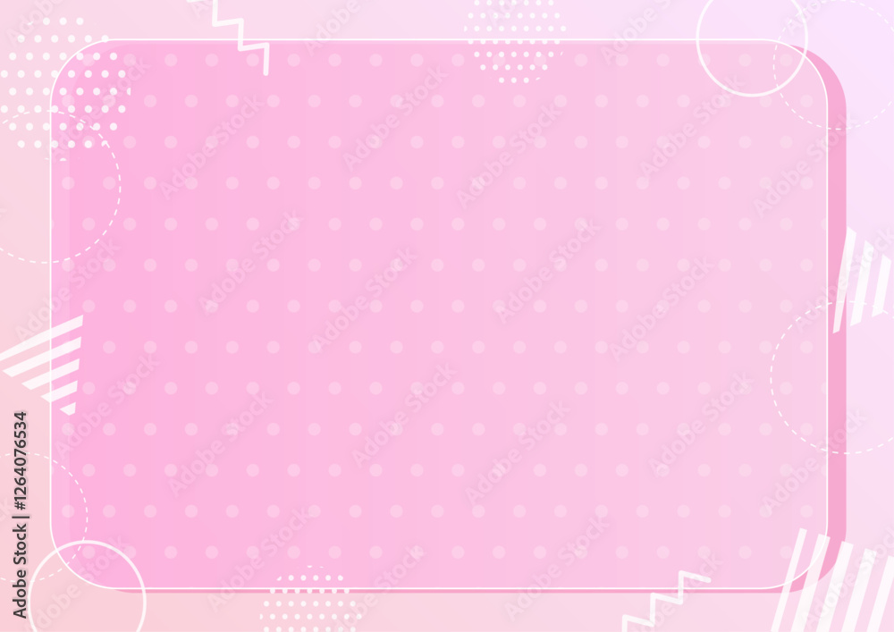 お洒落な幾何学模様のフレーム