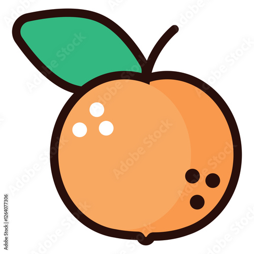 orange icon vector image with white background