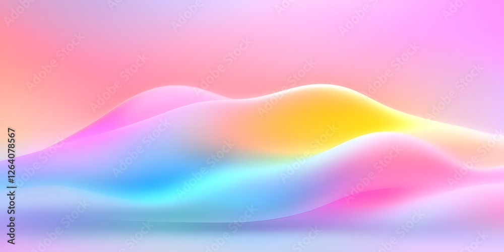 Fototapeta premium Colorful abstract background design digital art visual content gradient waves aesthetic modern concept