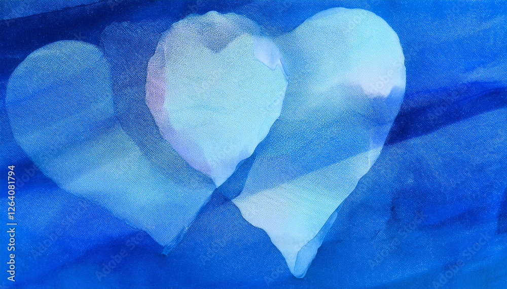 Fototapeta premium abstract blue background with heart