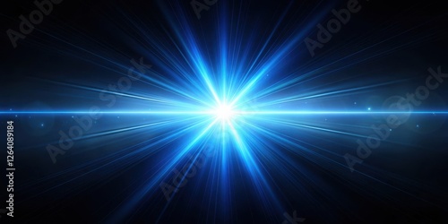 Abstract blue flare light over dark background, ambient, celestial,  ambient, celestial,Aurora Borealis, glowing, colors