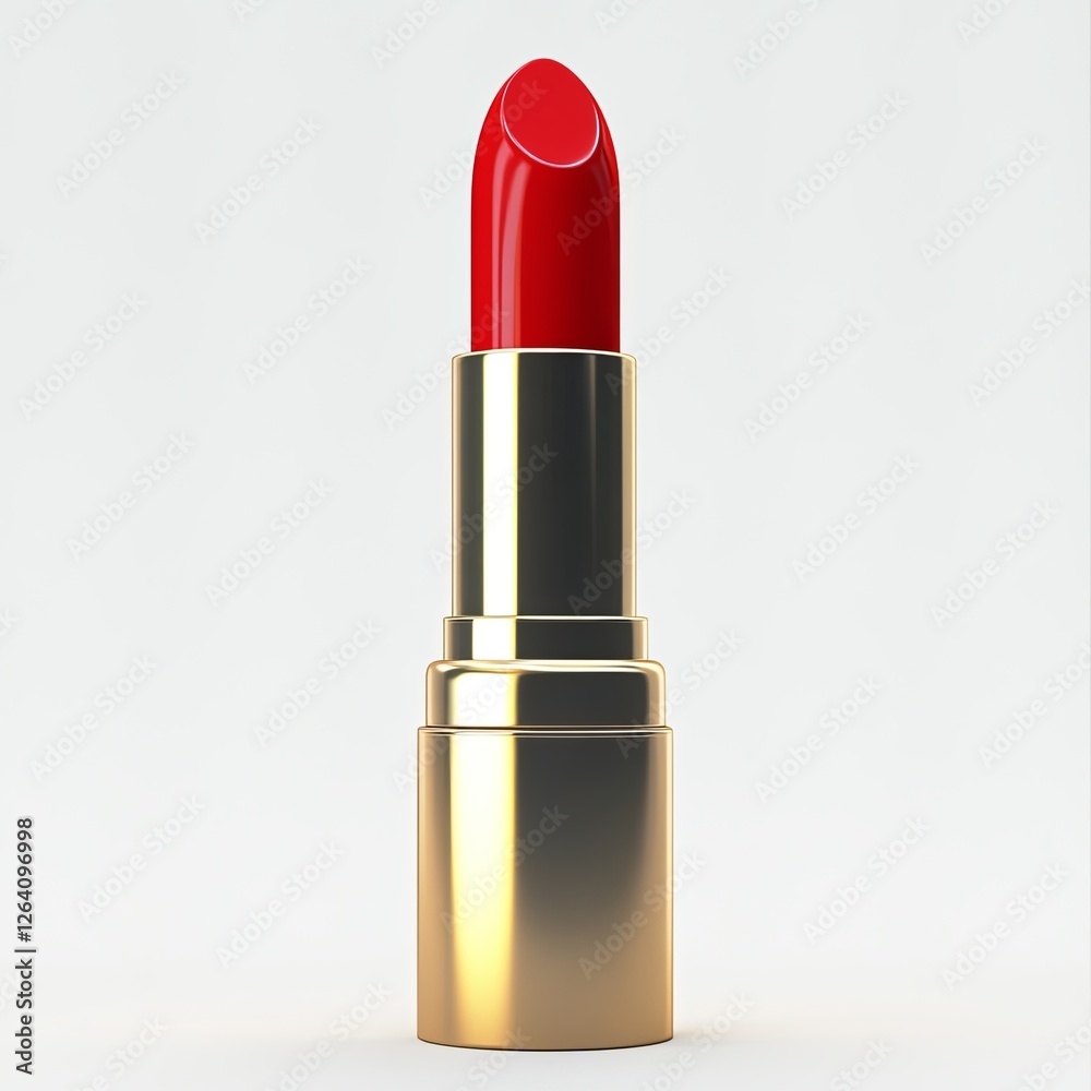 lipstick, 3d style imitation, cartoon icon, white background lipstick, 3d style imitation, cartoon icon, white background