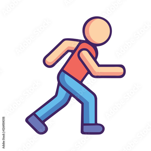 Running sprinter icon