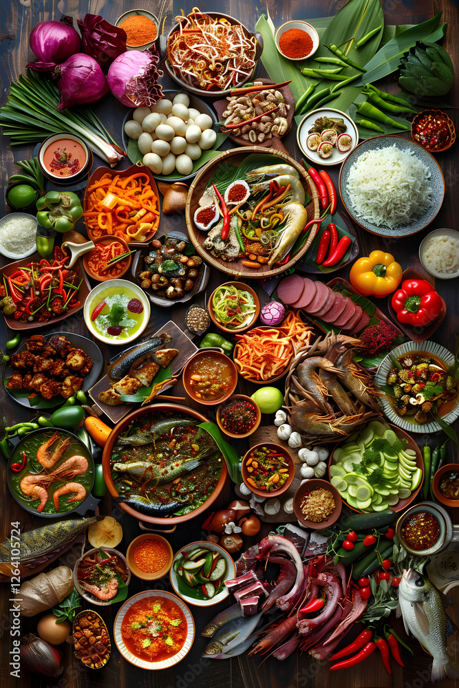 A Colorful Display of Regional Culinary Traditions: From Spicy Dishes to Seafood and Fresh Produce A Colorful Display of Regional Culinary Traditions: From Spicy Dishes to Seafood and Fresh Produce