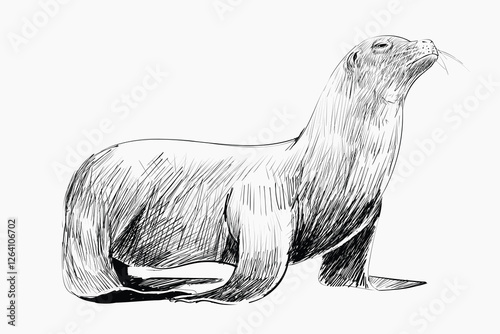 Sea Lion animal illustration vector