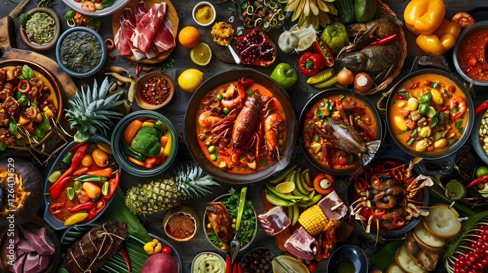 A Colorful Display of Regional Culinary Traditions: From Spicy Dishes to Seafood and Fresh Produce A Colorful Display of Regional Culinary Traditions: From Spicy Dishes to Seafood and Fresh Produce