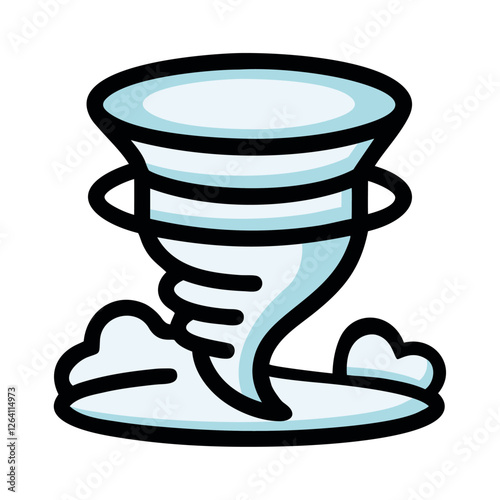Tornado cyclone weather illustration