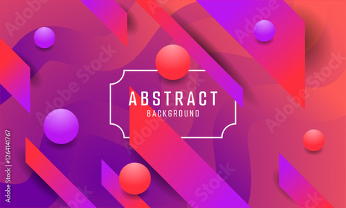 Abstract Background With Geometric Shapes And Spheres