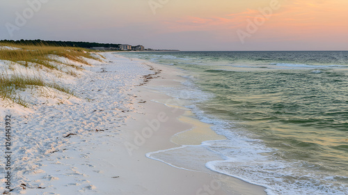 Wallpaper Mural Sunset beach walk gulf coast landscape photography serene environment coastal view tranquility and nature Torontodigital.ca