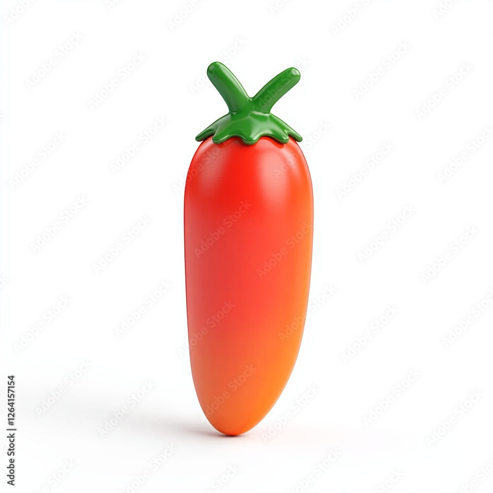 toy vegetables, 3d style imitation, cartoon icon, white background