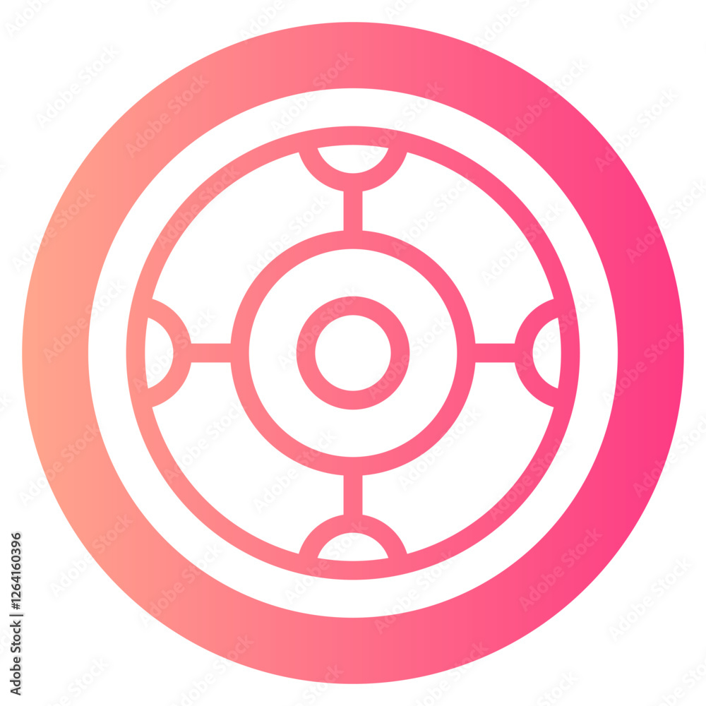 pilates disk gradient icon pilates disk gradient icon