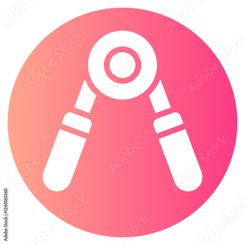 hand grip gradient icon