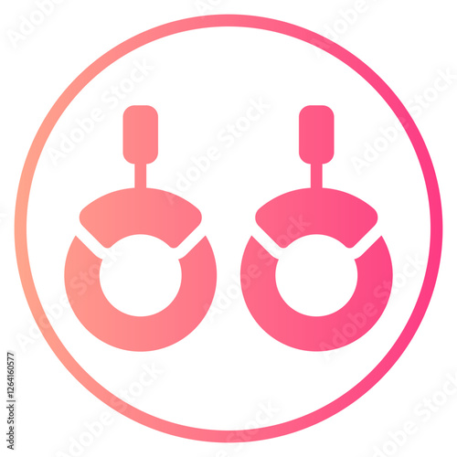 gym bars gradient icon