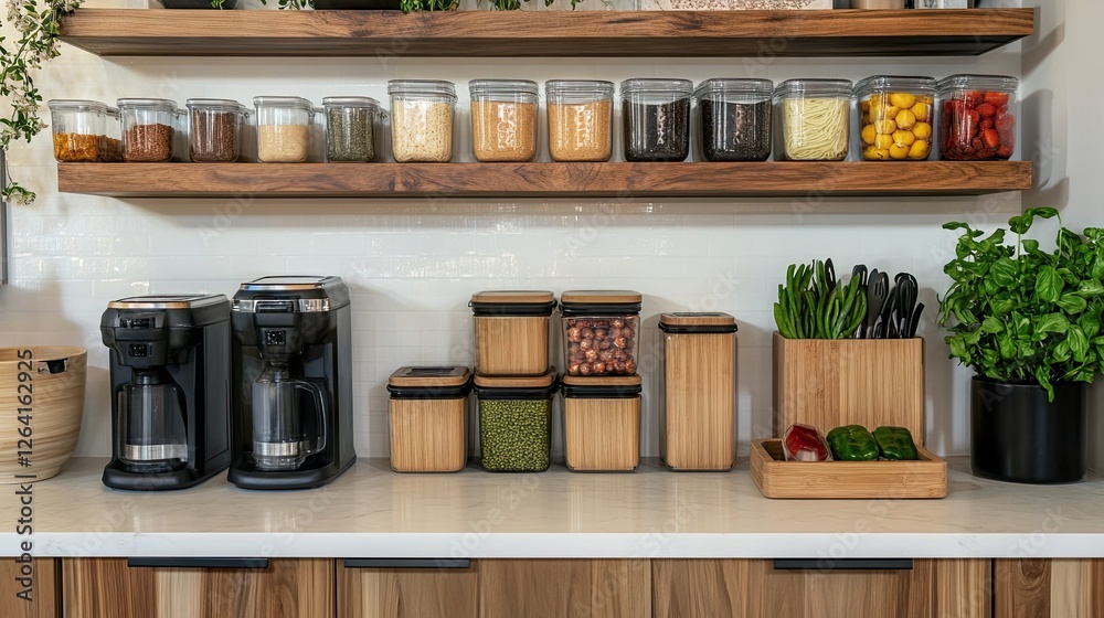 Organized to-go order station with labeled containers and utensils Organized to-go order station with labeled containers and utensils