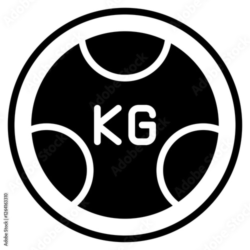 medicine ball glyph icon