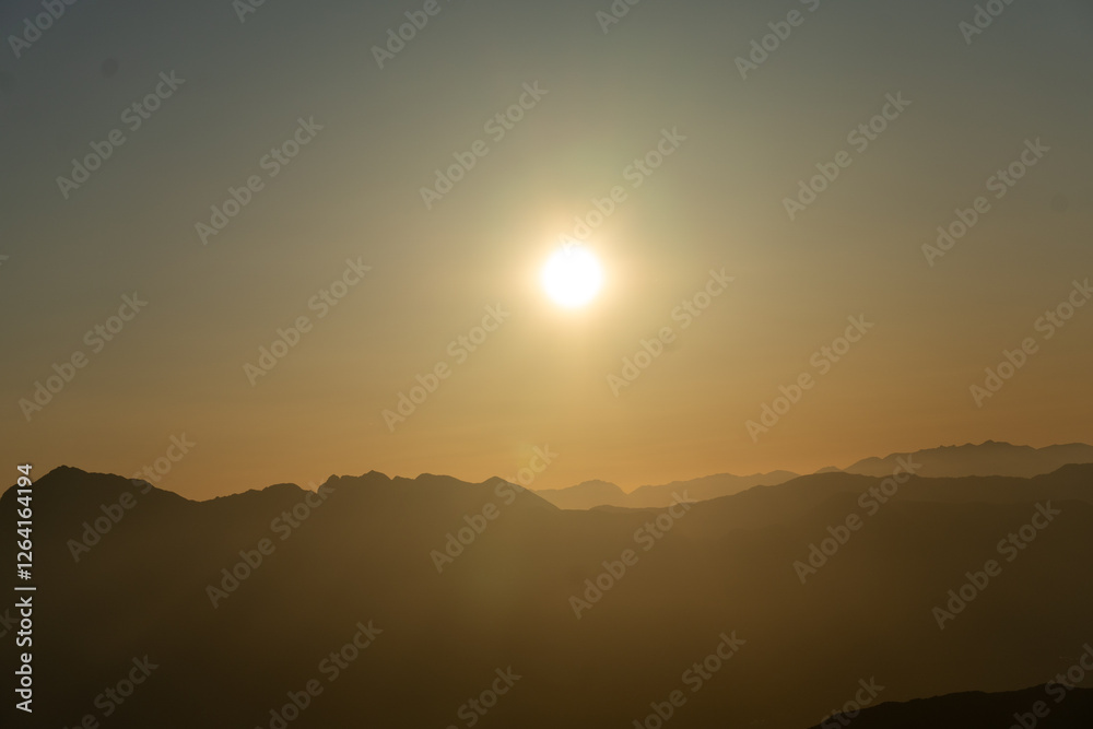 Obraz premium Mt. Mizugaki, Takamiiwa and surrounding views