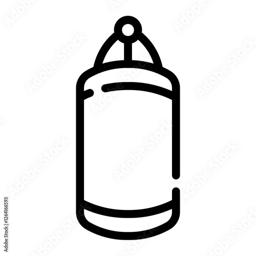 punching bag line icon