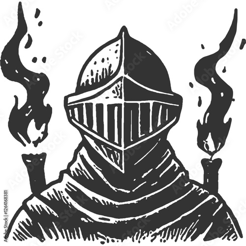 Punishment of the Traitors Vintage Illustration Vector