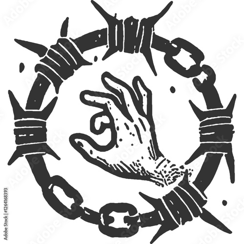 Punishment of the Traitors Vintage Illustration Vector