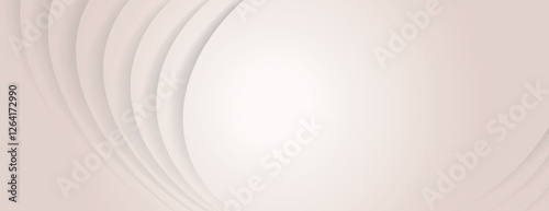 Abstract background with soft beige background, featuring curved lines. Smooth, elegant background with a calming beige tone. Abstract minimal curved layered texture background vector