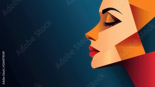 Abstract Geometric Geometric Abstract Faces Background design