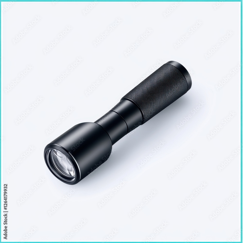 Sleek Black Flashlight for Outdoor Adventures and Emergency Preparedness in Modern Design Sleek Black Flashlight for Outdoor Adventures and Emergency Preparedness in Modern Design