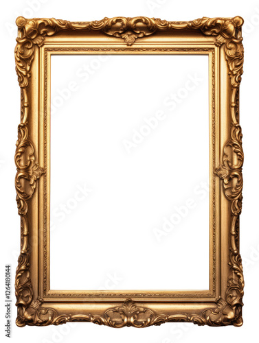  Standing picture frame on transparent background
