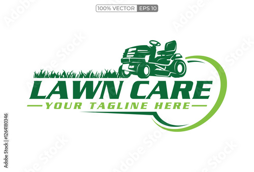 lawn care logo design creative idea vector design inspiration template
