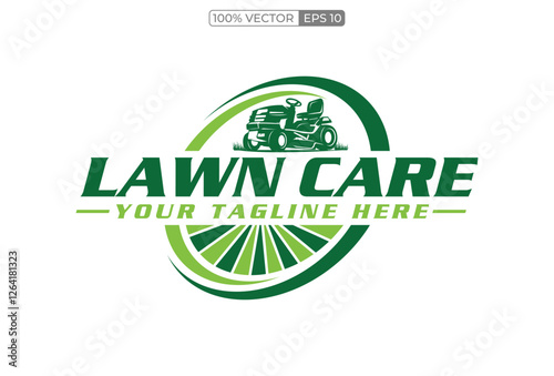 lawn mower logo design creative idea vector design inspiration template