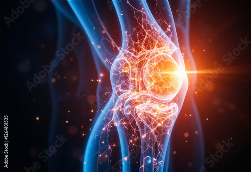 무릎 부담 통증 엑스레이 이미지