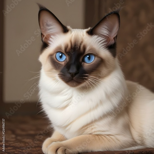 portrait of a cat picture Ai generated 